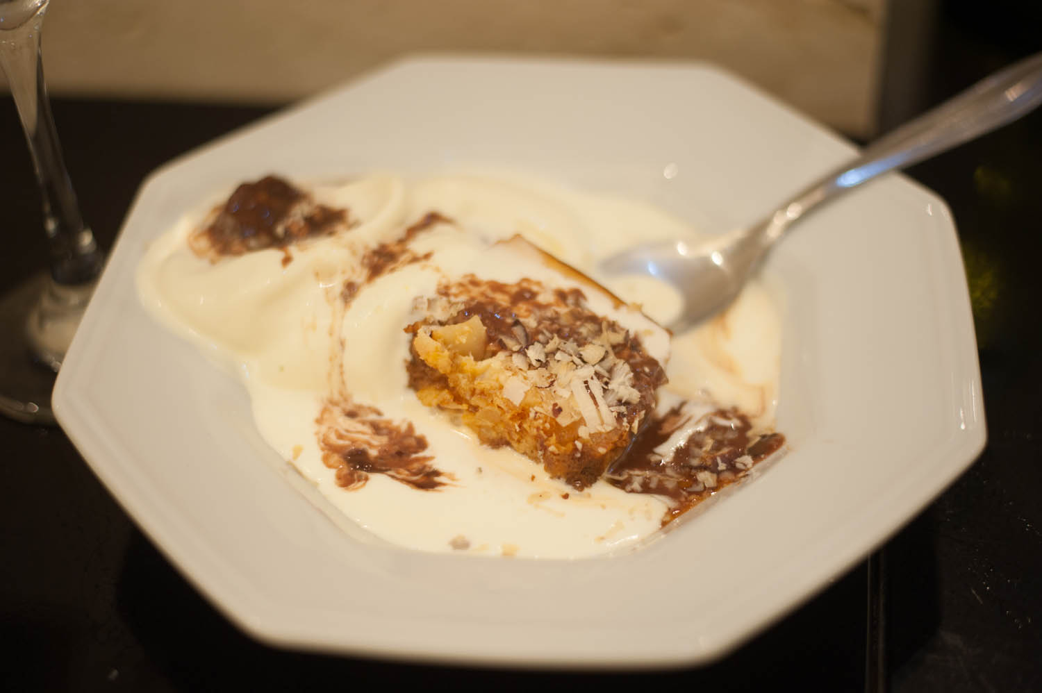 Pudim de Macadâmias com Sorvete